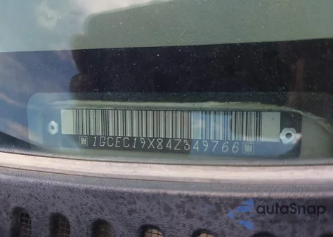 2004 Chevrolet Silverado 1500 Ls из США, поврежденный, VIN 1GCEC19X84Z349766